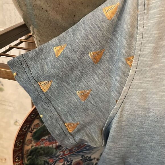 Princess Cruises Blue/Light Blue/Gold Ships T-Shirt - M - Excellent Condition - Picture 7 of 9